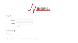 
                            1. Log in - MediClinic - Welcome to Asia Assistance