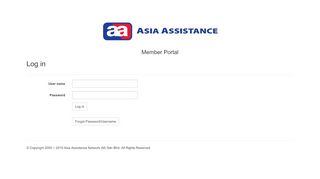 
                            2. Log in - Member Portal - Welcome to Asia Assistance