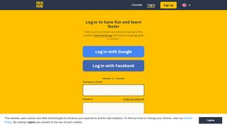 
                            2. Log in - Memrise