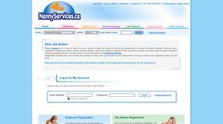 
                            2. Log in - Nanny Services