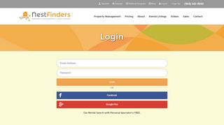 
                            4. Log In - Nest Finders Property Management