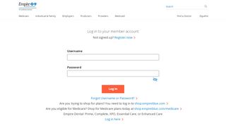 
                            8. Log in: New & Registered Members | Empireblue.com