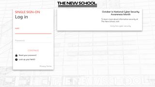 
                            1. Log in - New School SSO