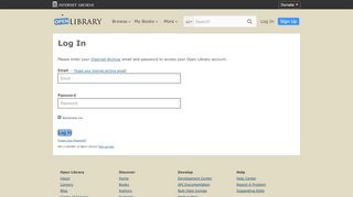 
                            11. Log In | Open Library