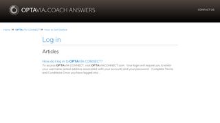 
                            5. Log in | OPTAVIA Coach Answers - Singapore - KnowledgeOwl