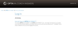 
                            1. Log in | OPTAVIA COACH ANSWERS