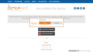 
                            2. Log In or Create An Account | Dance/NYC