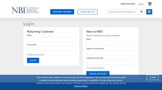 
                            1. Log In or New User Account Setup | NBI