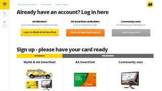 
                            3. Log in or register | AA New Zealand