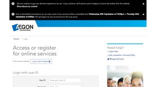 
                            6. Log-in or register | Aegon