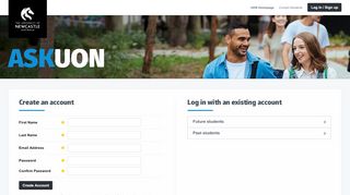 
                            6. Log in or Sign up / AskUON / The University of …