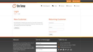 
                            4. Log In Page for New and Returning Customers