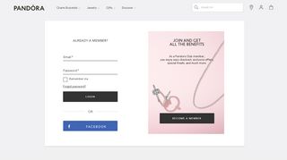 
                            6. Log in - PANDORA Jewelry US