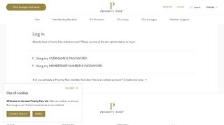 
                            7. Log in | Priority Pass