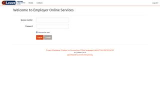 
                            7. Log in - QLeave Online Services