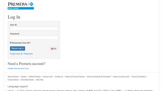 
                            4. Log In / Register - Premera Blue Cross