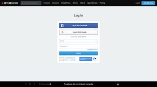 
                            4. Log In - ReverbNation