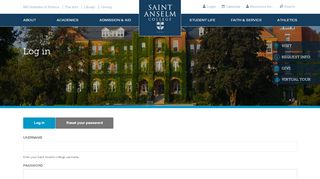 
                            1. Log in | Saint Anselm College