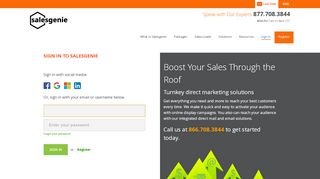 
                            9. Log In | Sales Leads | Business and Consumer | Salesgenie