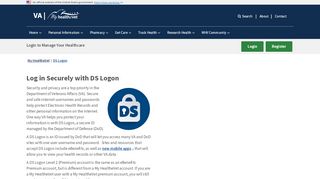 
                            11. Log in Securely with DS Logon - My HealtheVet