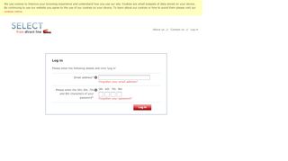 
                            8. Log in - select.directline.com