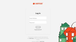 
                            4. Log In - Sense app
