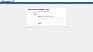 
                            5. Log in - Service Desk