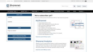 
                            3. LOG IN - SHARENET - Your Key To Investing on The JSE ...