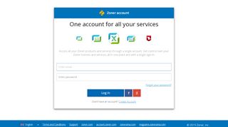 
                            3. Log In / Sign Up - Zoner Account