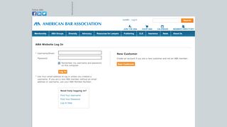 
                            5. Log In - Single Sign On - American Bar Association