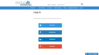 
                            7. Log In | Startup Ranking