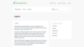 
                            5. Log-in - support.neuronation.de