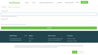 
                            6. Log in | Teach Away