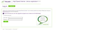 
                            8. Log in | TELUS Device and IP Registration