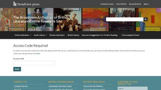 
                            8. Log In – The Broadview Anthology of British Literature Online ...