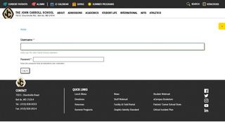 
                            6. Log in | The John Carroll School