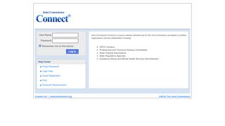 
                            2. Log In - The Joint Commission