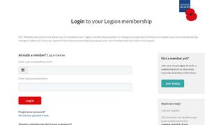 
                            1. Log In - The Royal British Legion