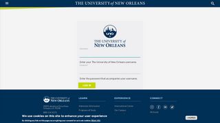 
                            5. Log in | The University of New Orleans