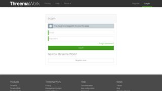 
                            2. Log in – Threema Work