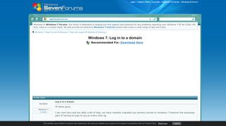 
                            7. Log in to a domain - Windows 7 Help Forums