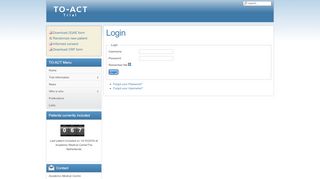 
                            5. Log-in | TO-ACT Trial