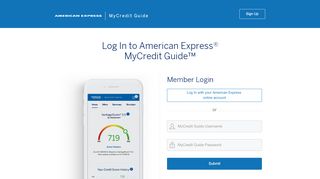 
                            5. Log In to American Express® MyCredit Guide