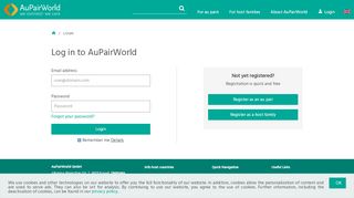 
                            11. Log in to AuPairWorld - AuPairWorld