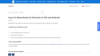 
                            7. Log in to Beachbody On Demand on iOS and Android