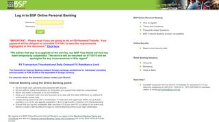 
                            10. Log in to BSP Online Personal Banking - Bank South Pacific