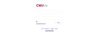 
                            5. Log In to Canvas - cwu.instructure.com
