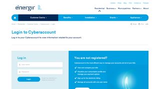 
                            4. Log in to Cyberaccount | Residential | Énergir