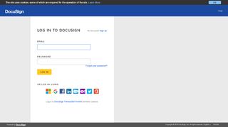 
                            2. Log in to DocuSign