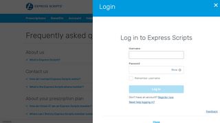 
                            2. Log in to Express Scripts